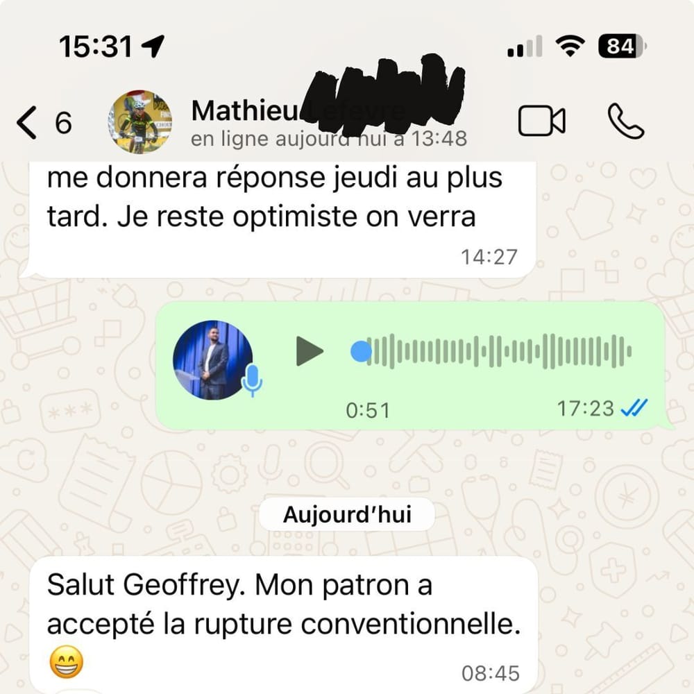 Message original de Mathieu, partie 1